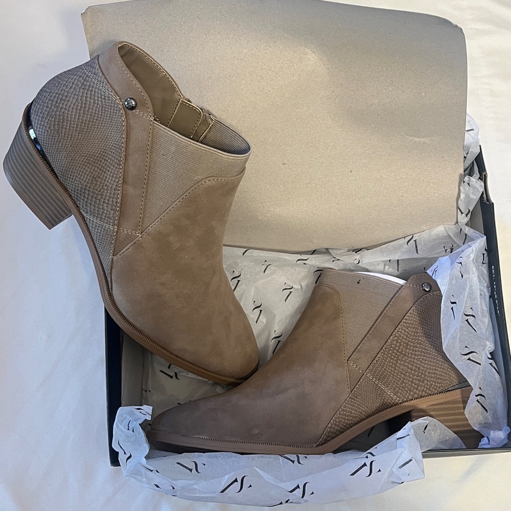 Vera Wang Suede Ankle Bootie